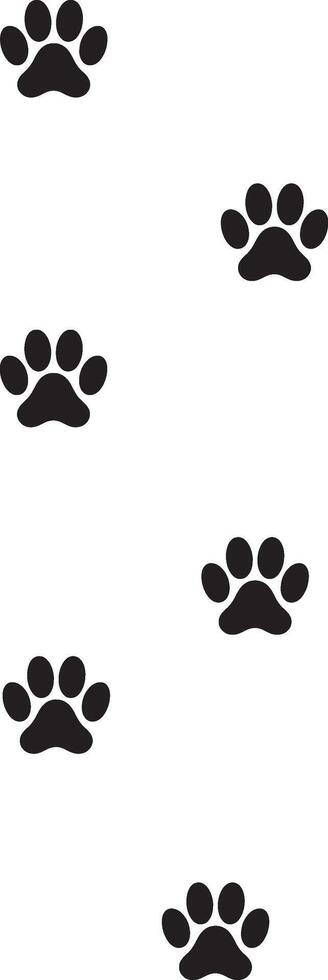 Simple Dog Paw Print Outline A Timeless Icon for Pet Owners and Animal Lovers vector