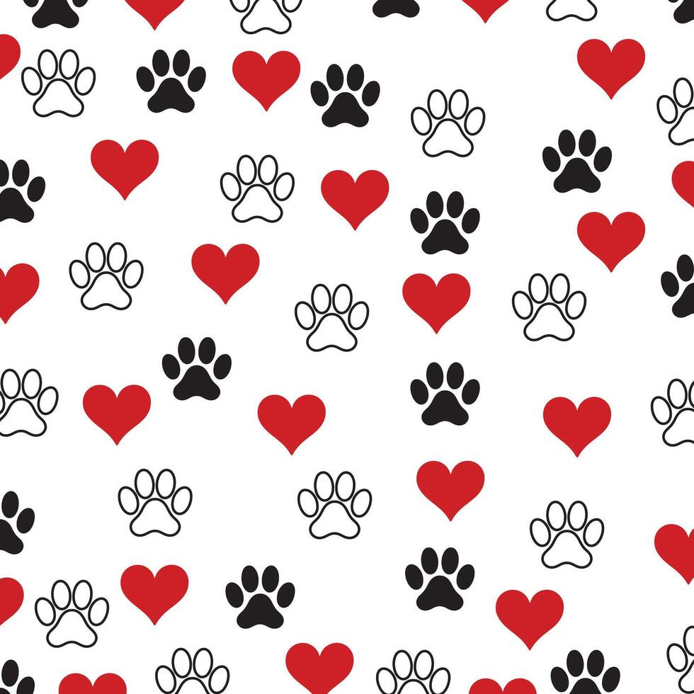 Creative Paw Print Background Perfect for Pet Lovers and Animal Projects vector