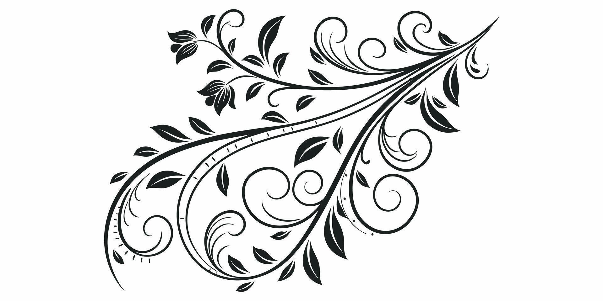 Classic Black and White Ornamental Pattern Seamless Design for Invitations Art vector