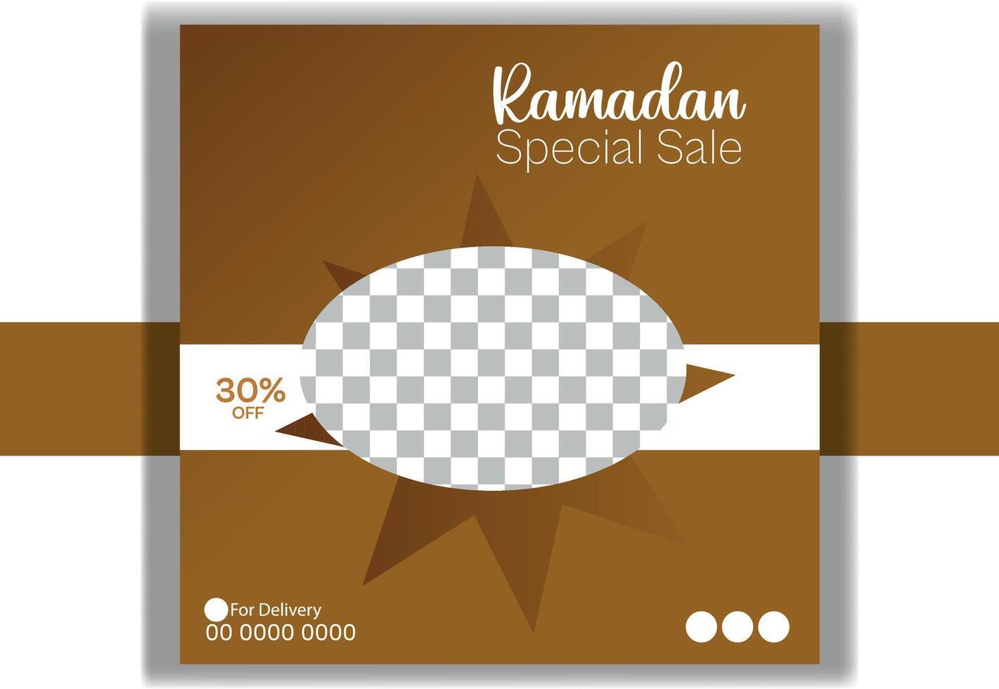 Ramadan Special Offer social media post design template vector