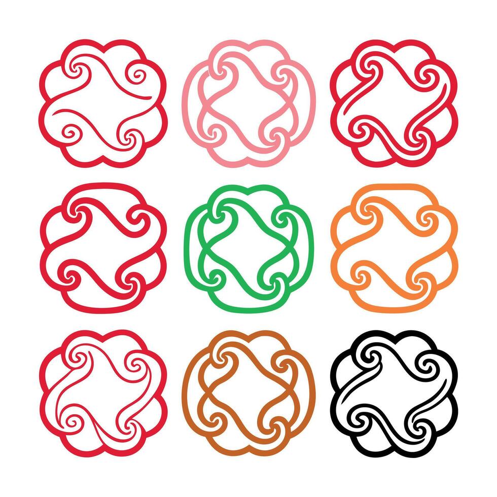 Decorative Frames in Various Colors and Styles vector
