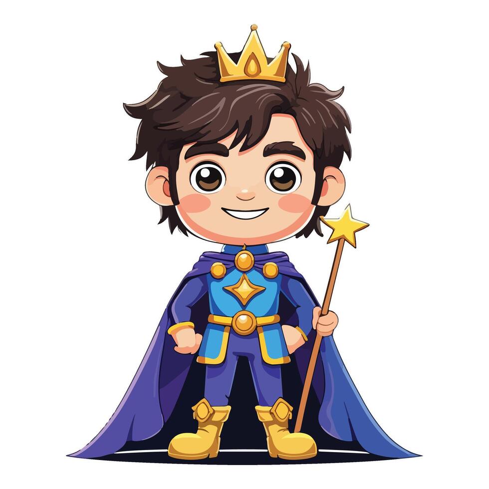 The Crowned Young Prince vector