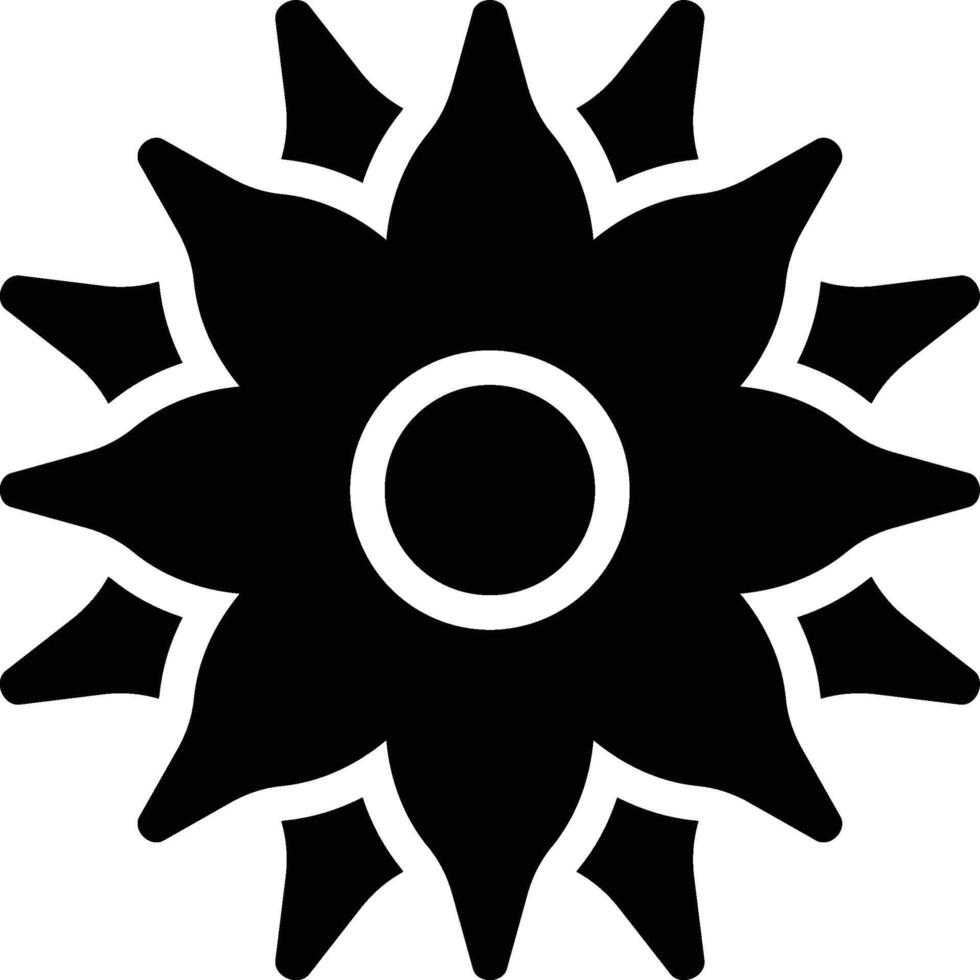 Flower, Blossom, Spring Glyph Solid Icon vector