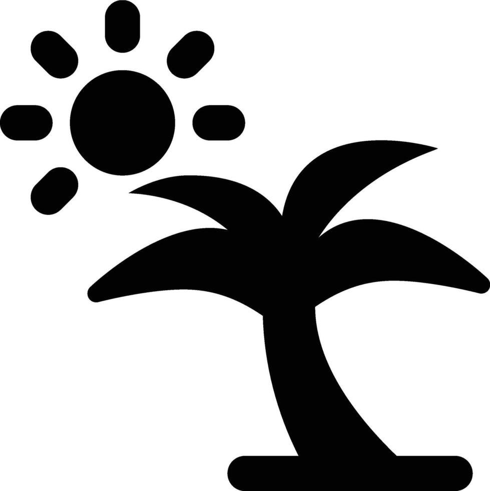 Tropic, Tropical, Summer Glyph Solid Icon vector