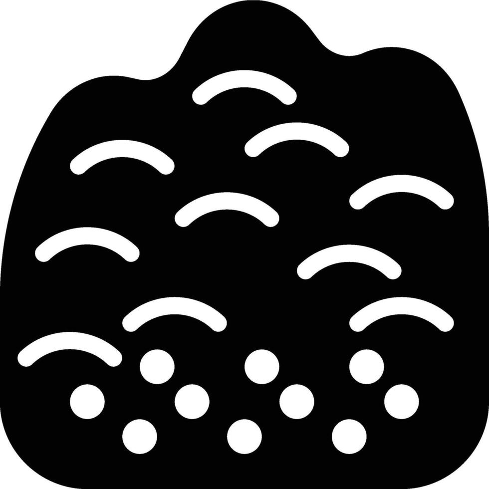 Soil, Land, Ground Glyph Solid Icon vector