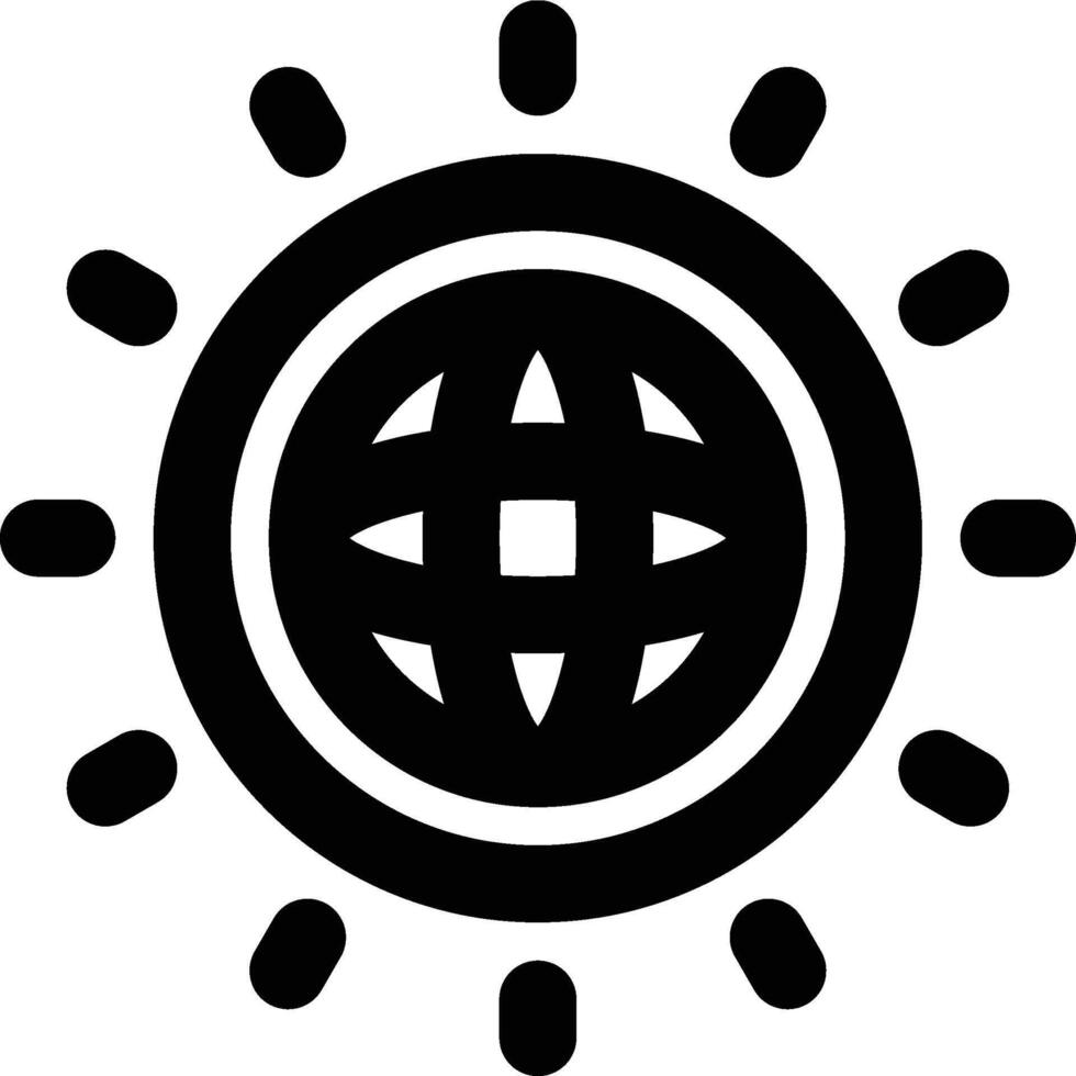 Global Warming, Climate Change, Earth Outline Icon vector