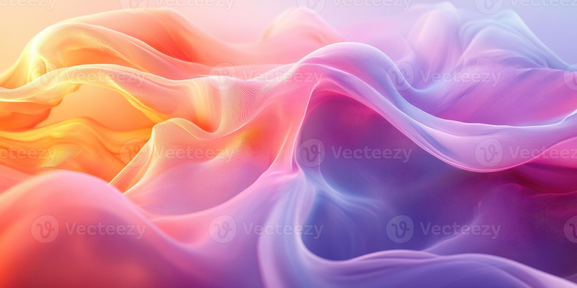 Fluid waves in vibrant hues create a mesmerizing visual display of color and texture at sunrise photo