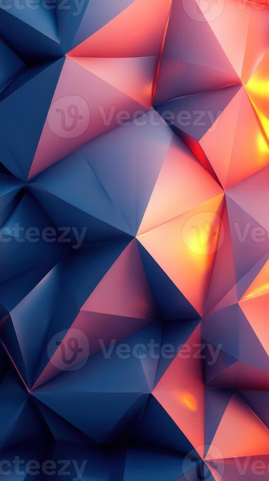 Colorful geometric patterns create a striking visual effect in a modern design setting photo