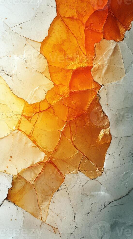Natural amber geological formations showcasing vibrant colors and unique textures in a close-up perspective captured in natural light photo