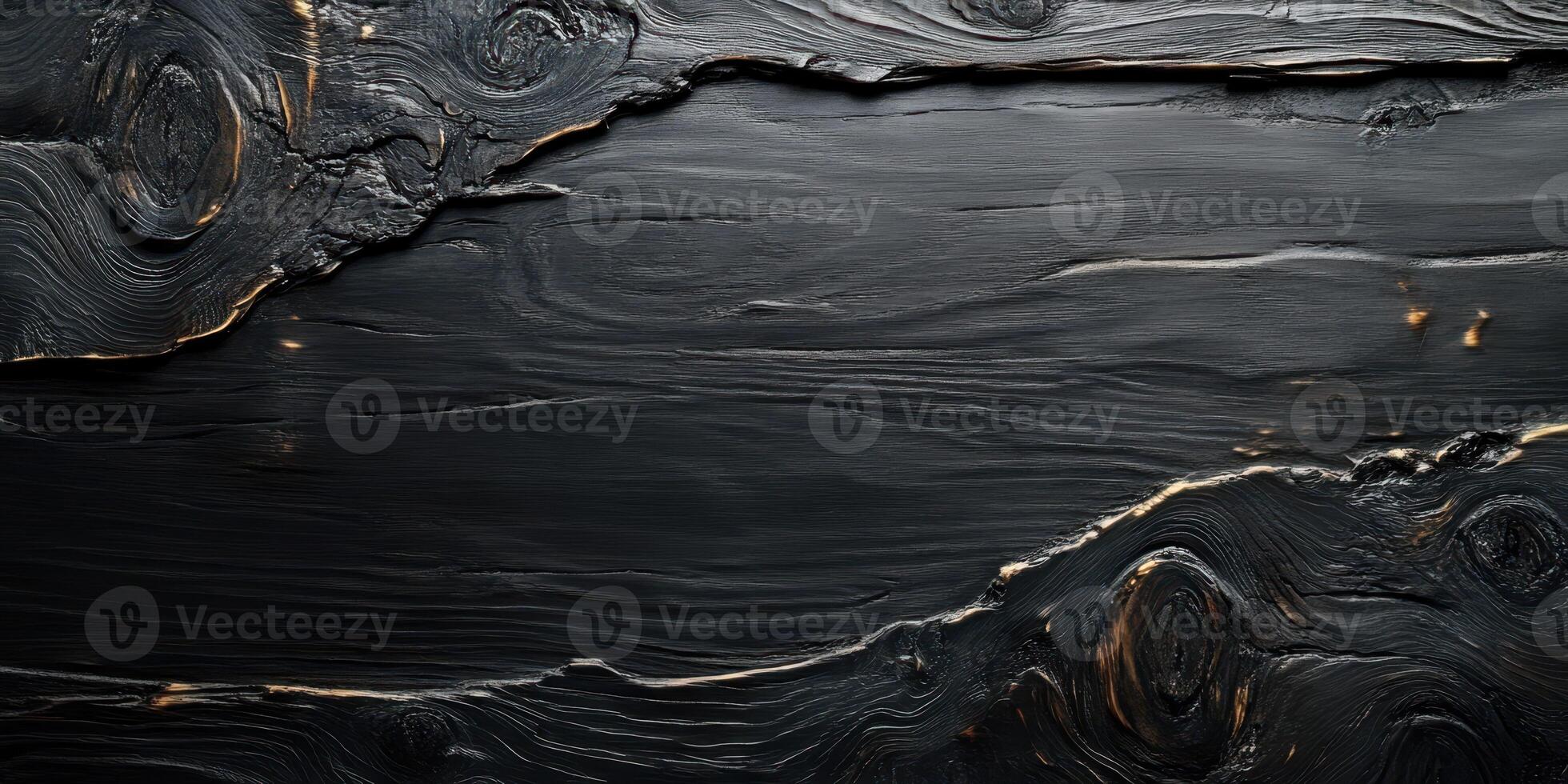 Dark textured wood surface displaying natural patterns and rich colors under soft light photo