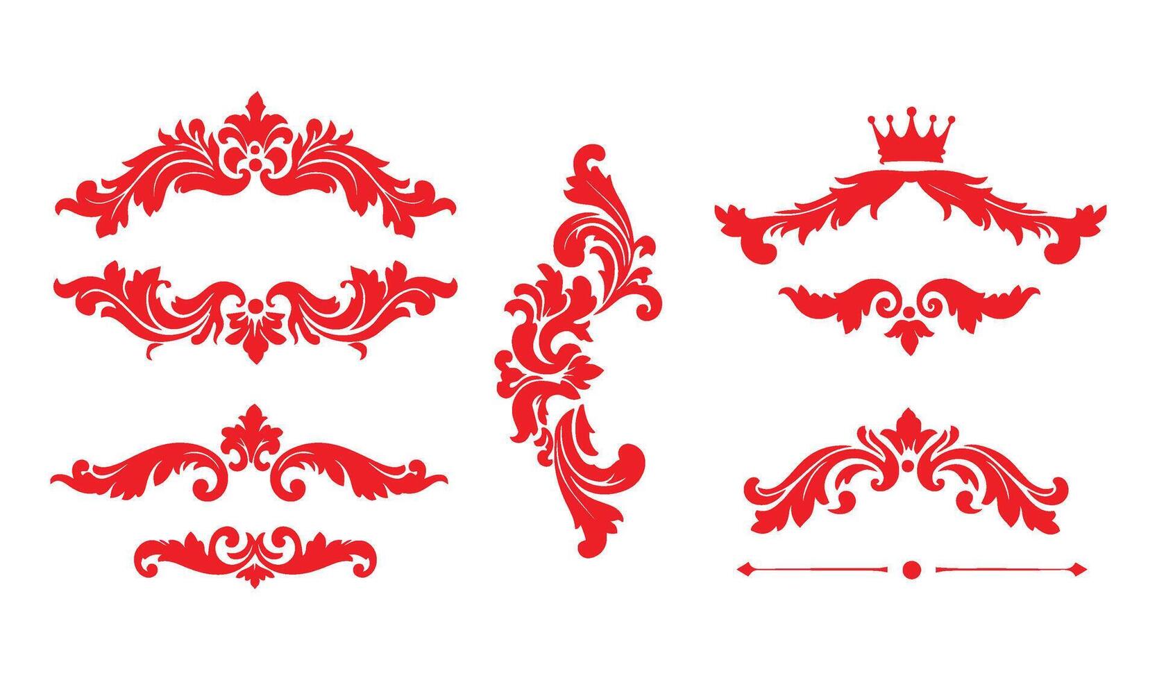 Timeless Floral Element Royalty Design Featuring Exquisite Baroque Ornaments for Premium Invitations and Packaging vector