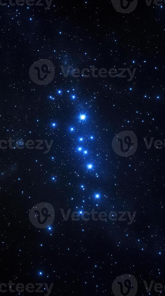 Night sky filled with bright stars and a serene backdrop of the universe during a clear evening photo