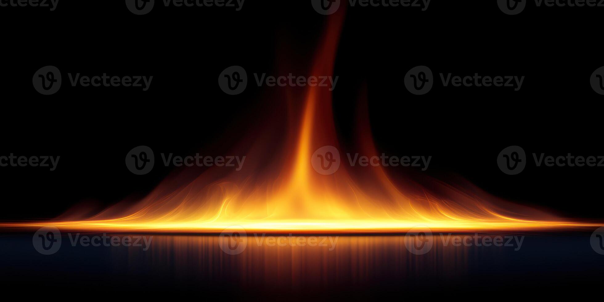 Dynamic flame rising against a dark background in an abstract visual representation capturing intense energy and movement photo