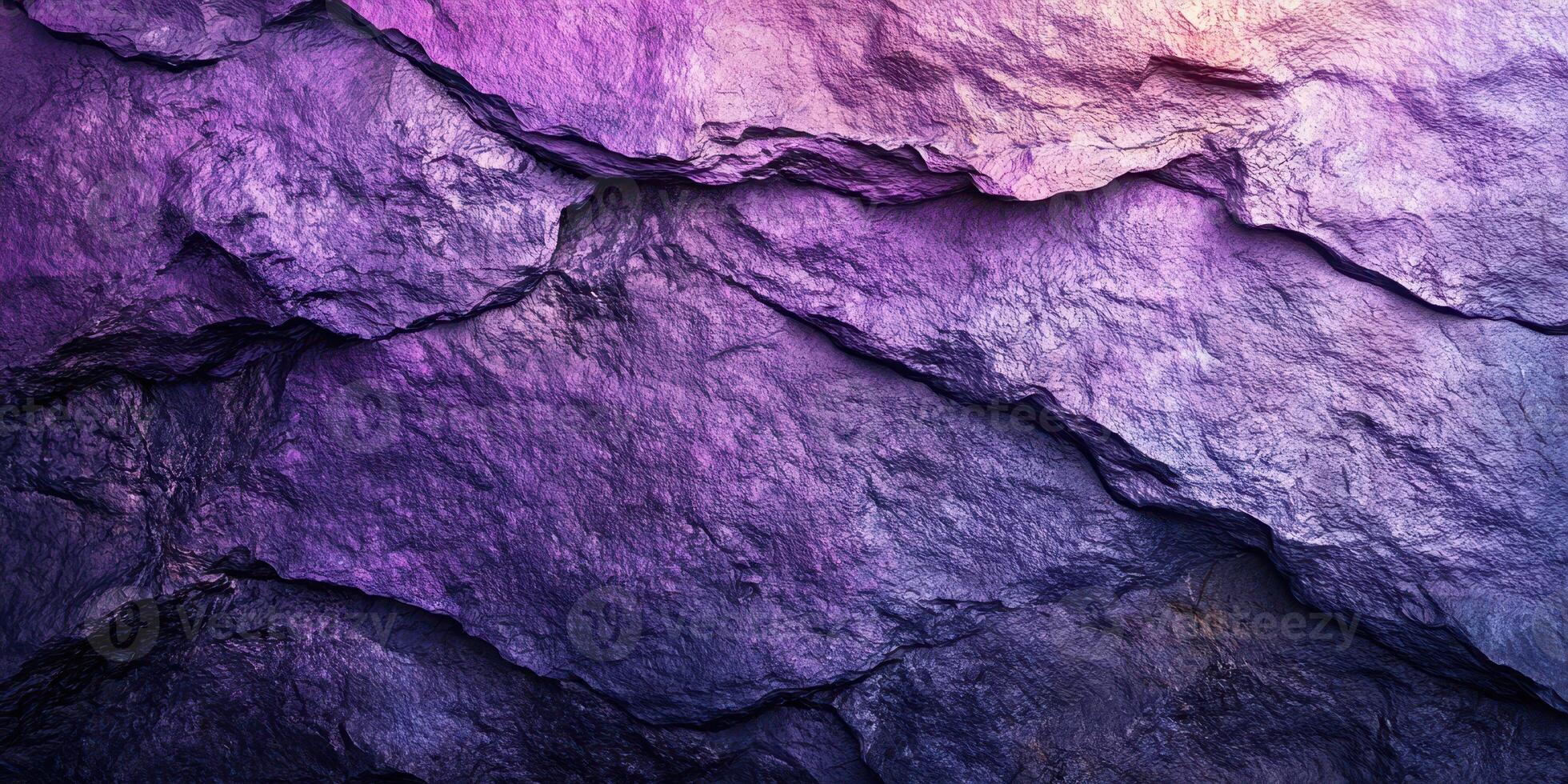 Textured rock surface displaying shades of purple and blue suitable for abstract background use in creative designs photo