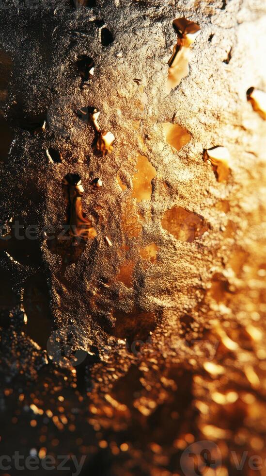 Golden liquid glistens through textured surface on a warm summer evening at a local gathering photo