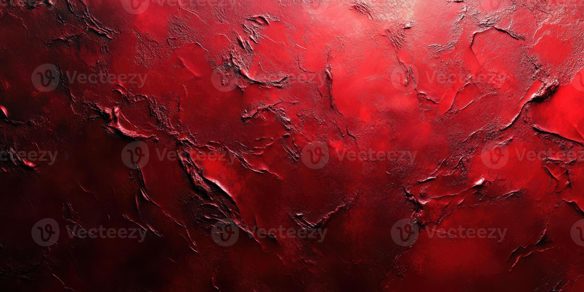 Textured red wall with intricate patterns showcasing depth and vibrant color variations photo
