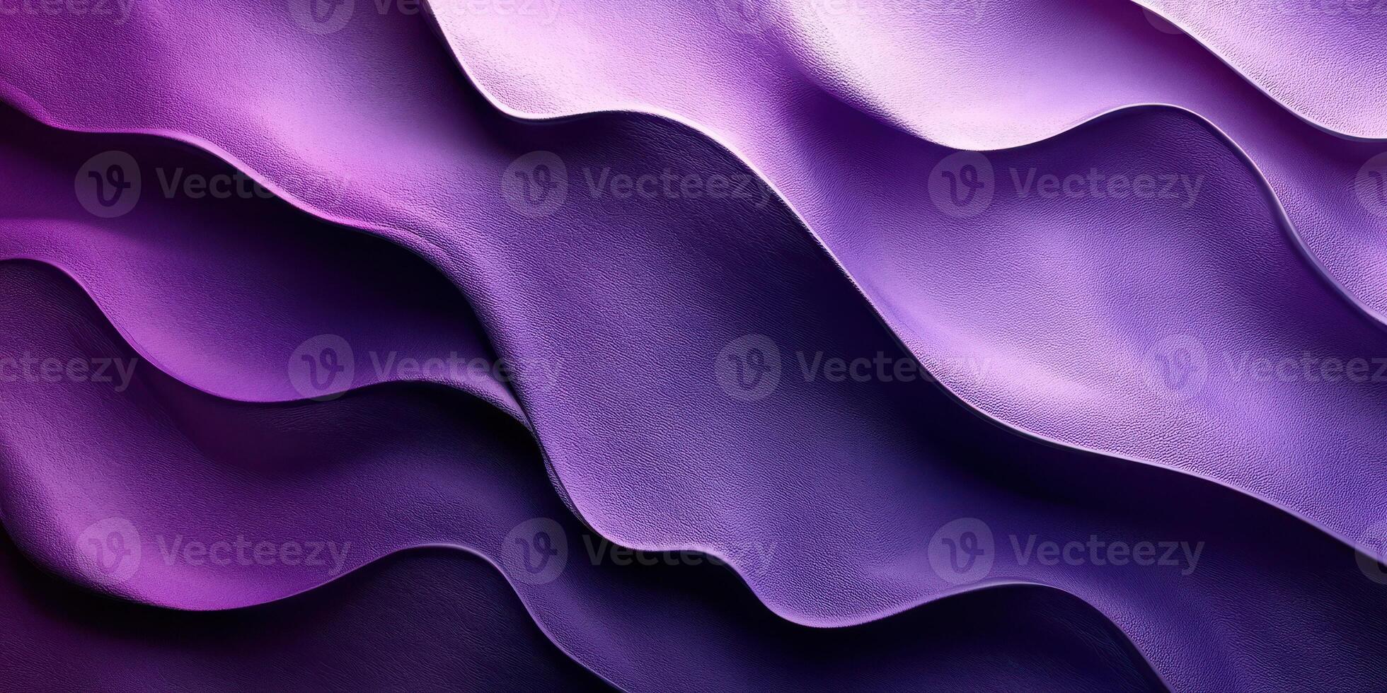 Colorful waves of purple and violet fabric create a stunning abstract texture photo
