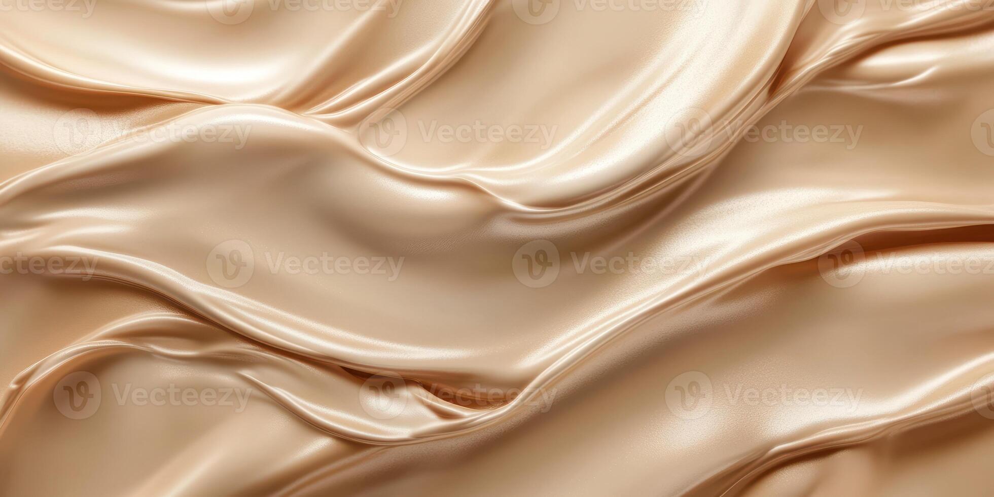 Silk fabric in golden hue creates a luxurious and elegant visual experience with flowing textures photo