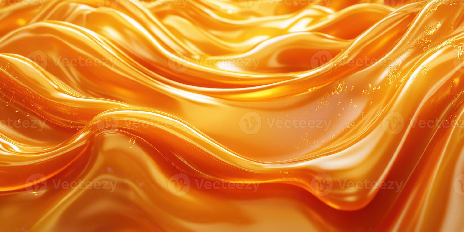 Smooth golden waves reflect soft light in a serene abstract texture photo