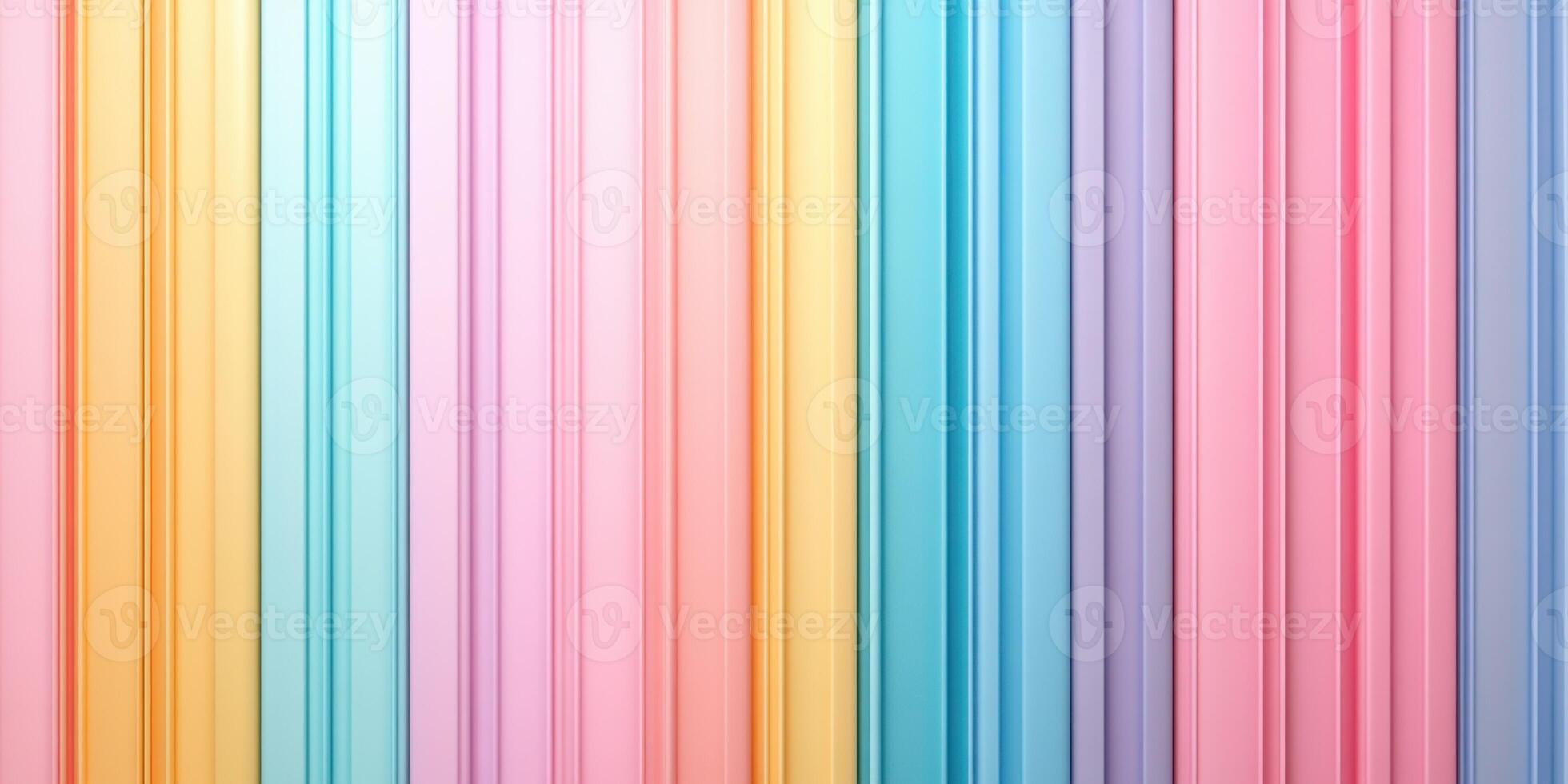 Colorful striped background showcasing pastel hues in a modern design setting photo