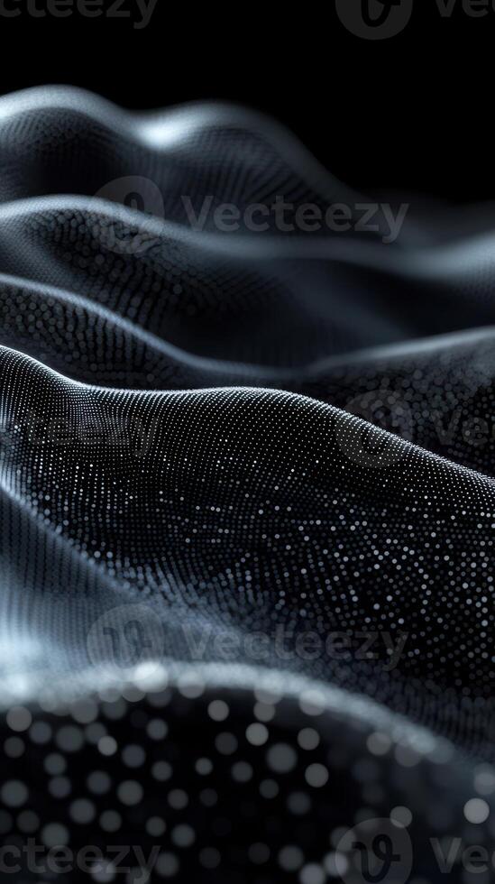 Textural waves of light and shadow create a mesmerizing visual experience in a dark setting photo