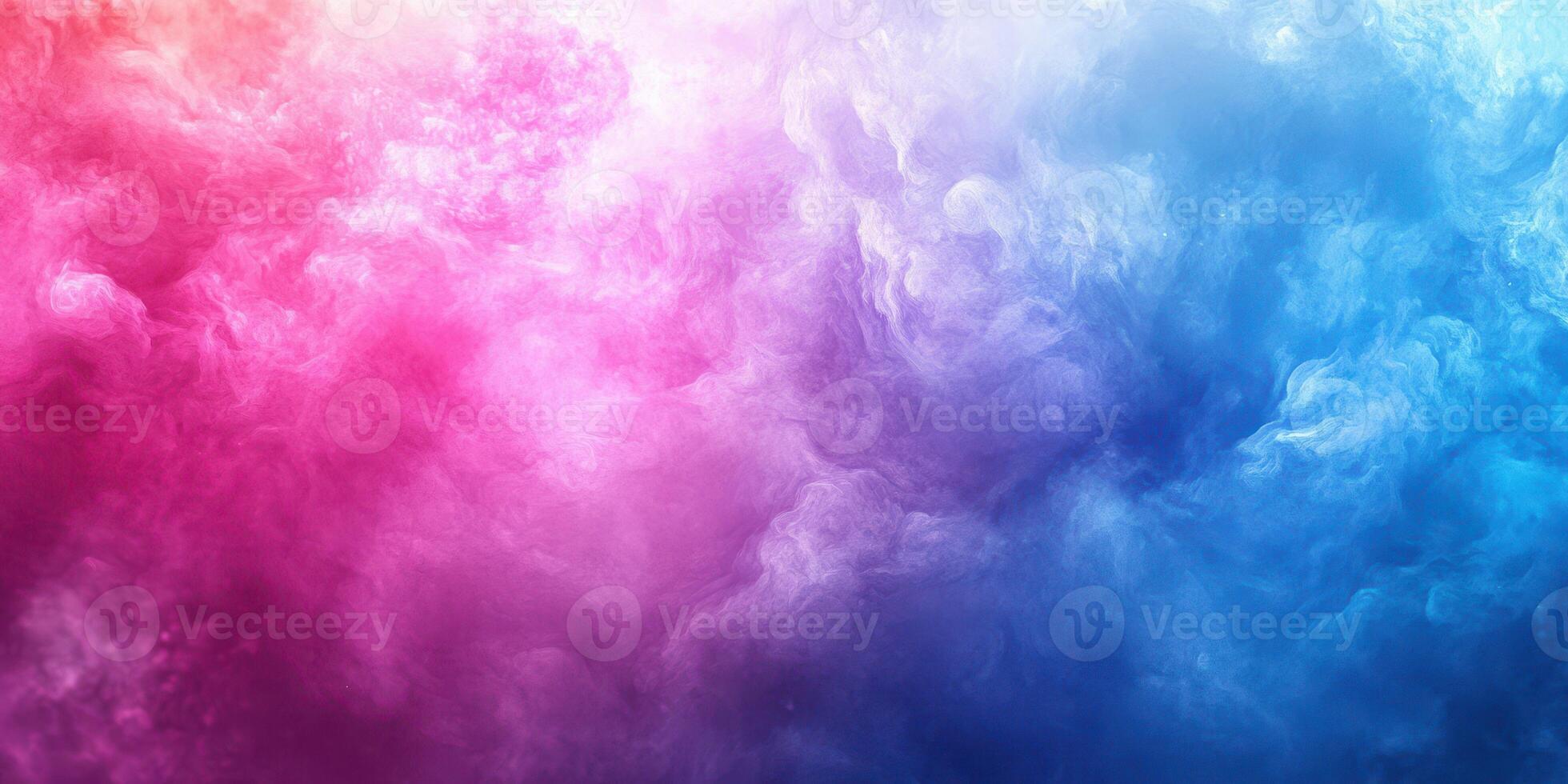 Colorful abstract smoke pattern blending shades of pink and blue in a vibrant artistic display photo