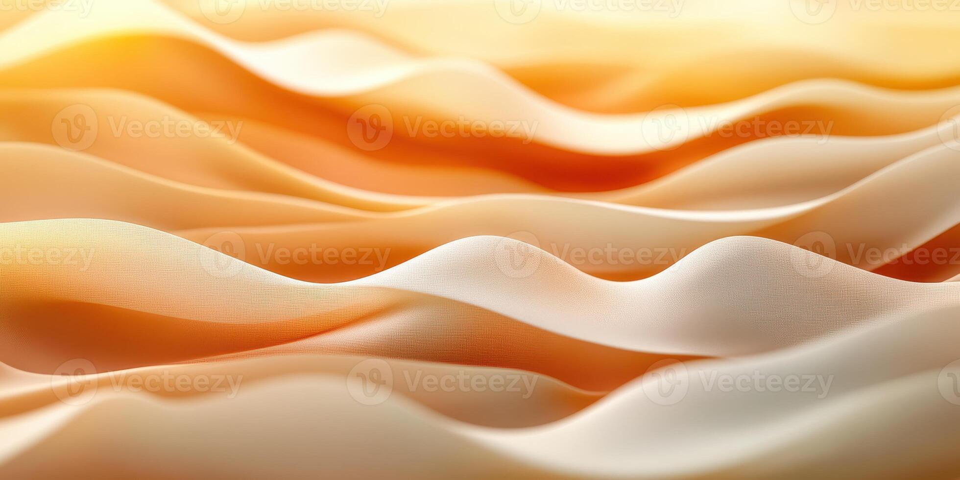 Soft, flowing textures create a calming atmosphere in warm-toned fabric folds at sunset photo