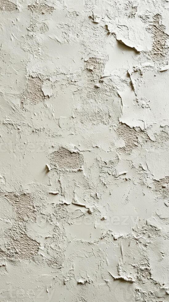 Textured wall surface showcasing peeling paint in muted tones of gray during daylight hours photo