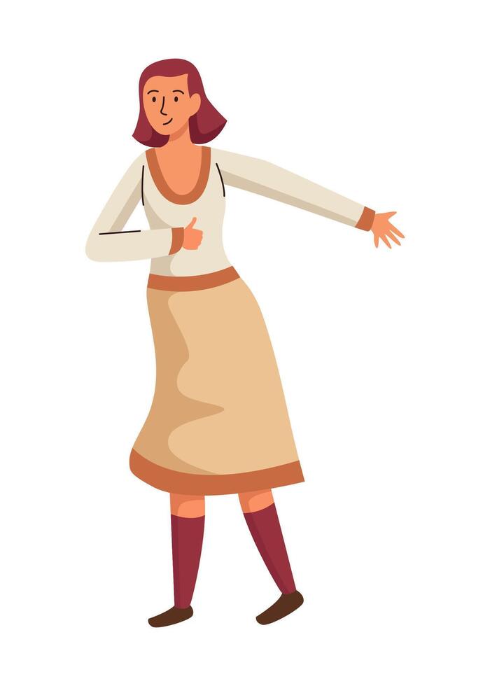 A variety of cheerful and vibrant character are joyfully dancing and celebrating vector