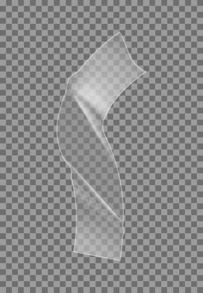 Transparent Tape Strip Perfect for Creative Designs, DIY Projects, and Editing Purposes vector