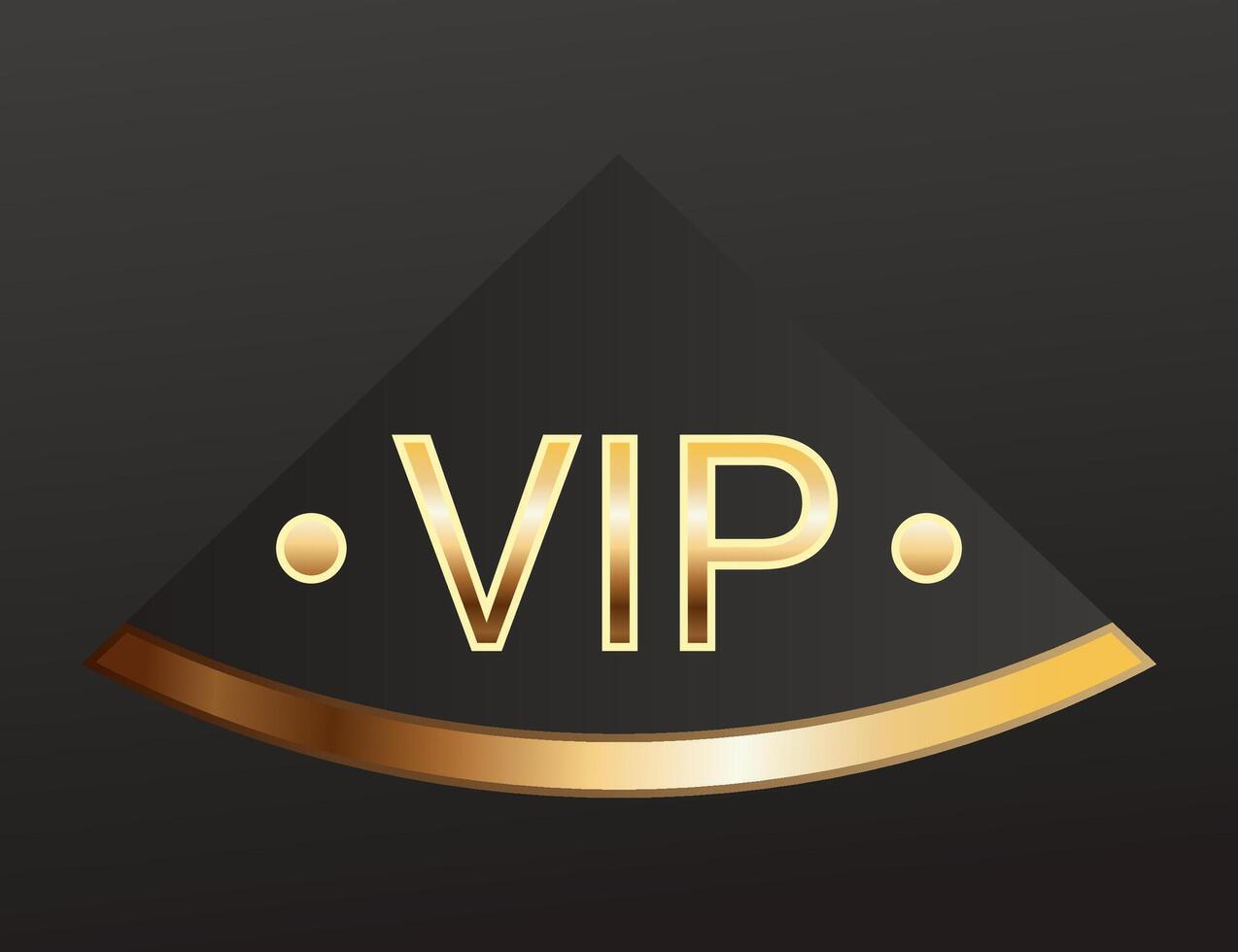 Golden luxury label and banner, gold premium quality certificate ribbon, badge. Luxury VIP and premium quality sticker tag and banner vector