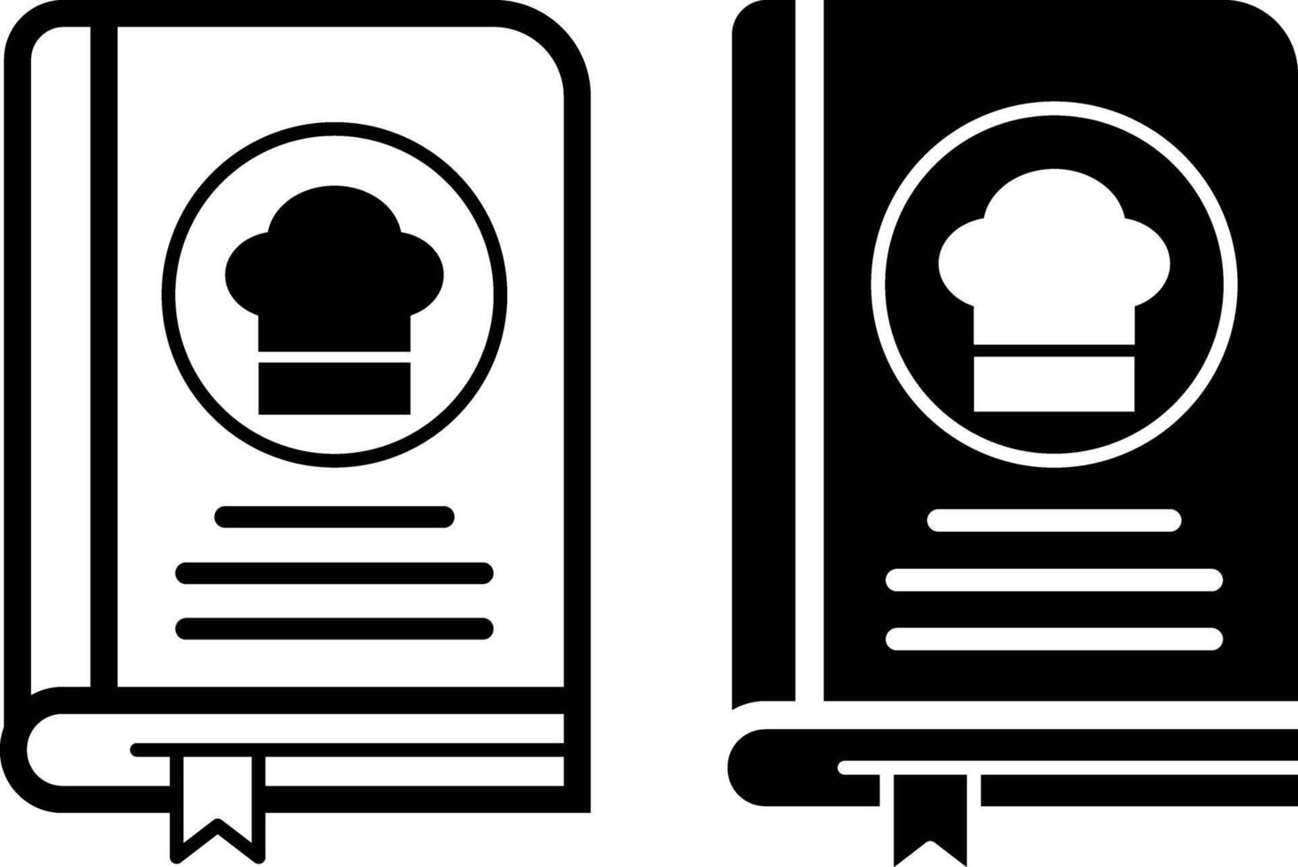 Recipe book icon. Cookbook icon set. Food recipe book sign. A kitchen reference containing recipes symbol. flat style. vector