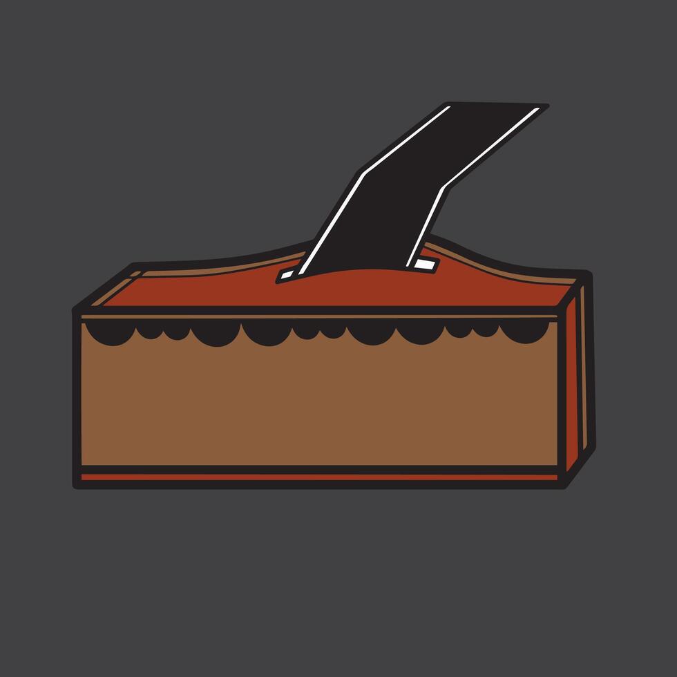 Islamic charity money box icon illustration vector