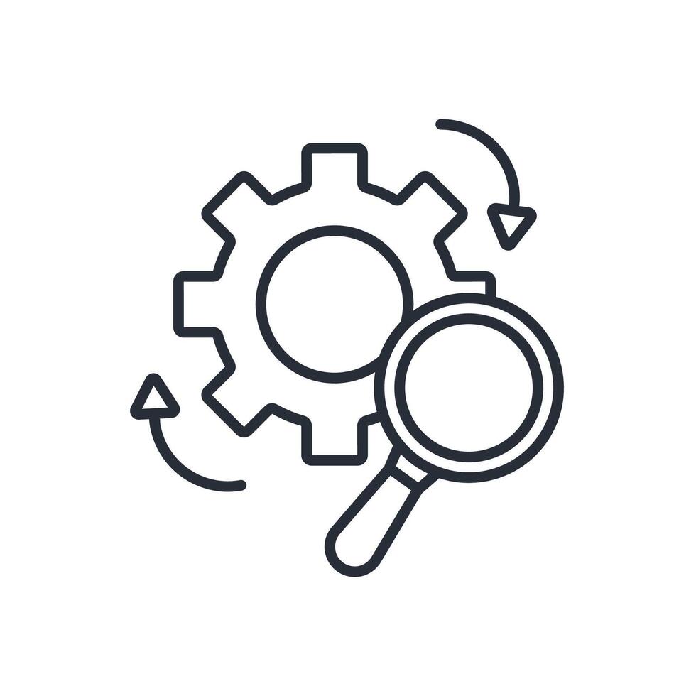 diligence icons isolated on White Background. Flat style design vector