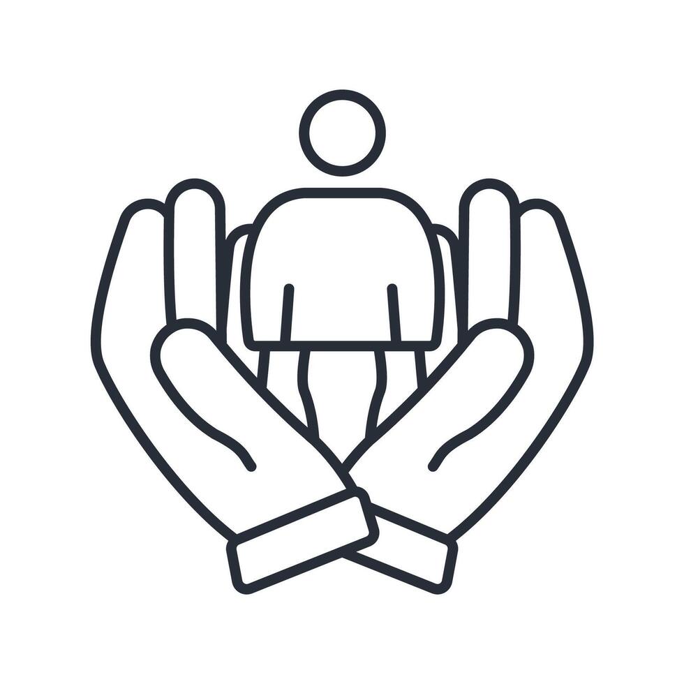 help icons isolated on White Background. Flat style design vector