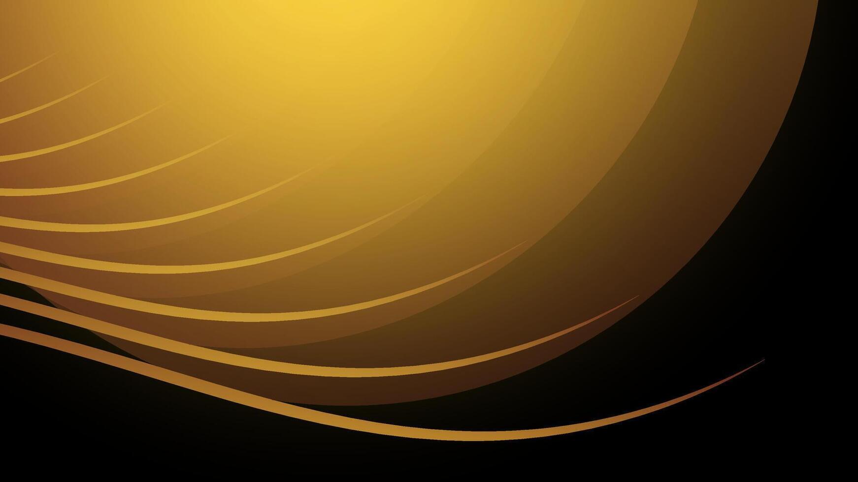 Abstract geometric black and yellow color, modern design stripes background with curve lines. illustration. vector