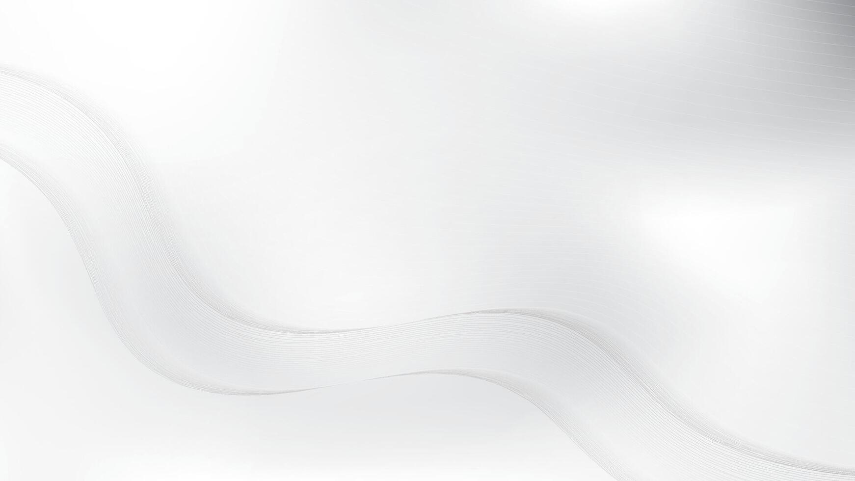 Abstract white and gray color, modern design stripes background with curve lines, wavy pattern, illust vector