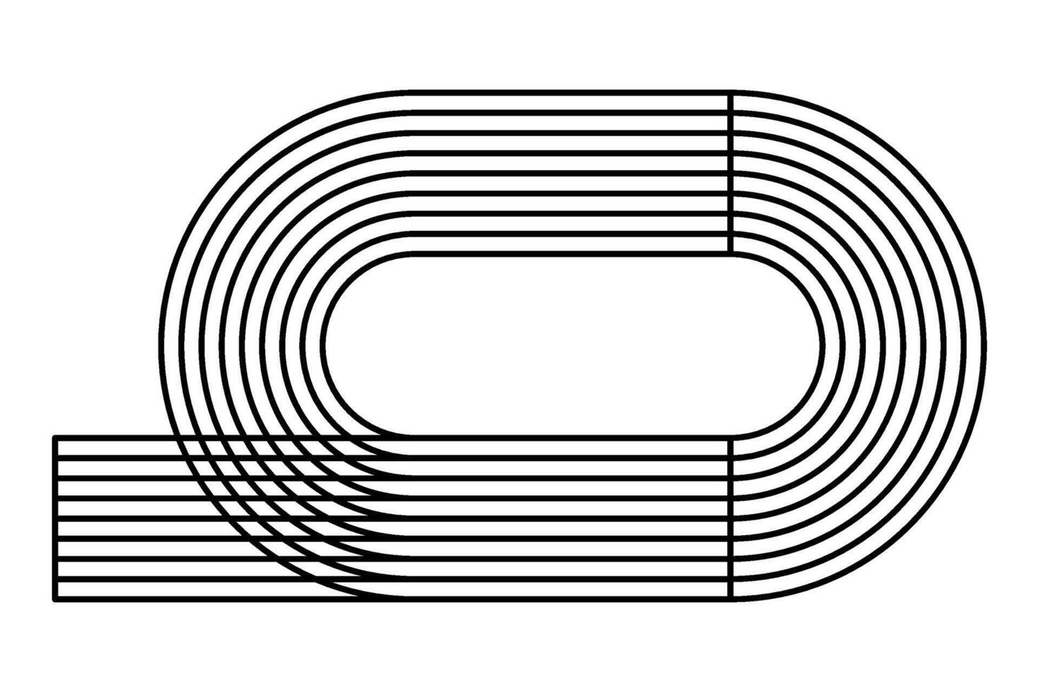 Running track icon symbol vector