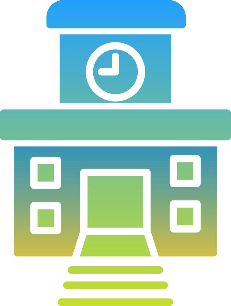 Train Station Icon Symbol Art Sign vector