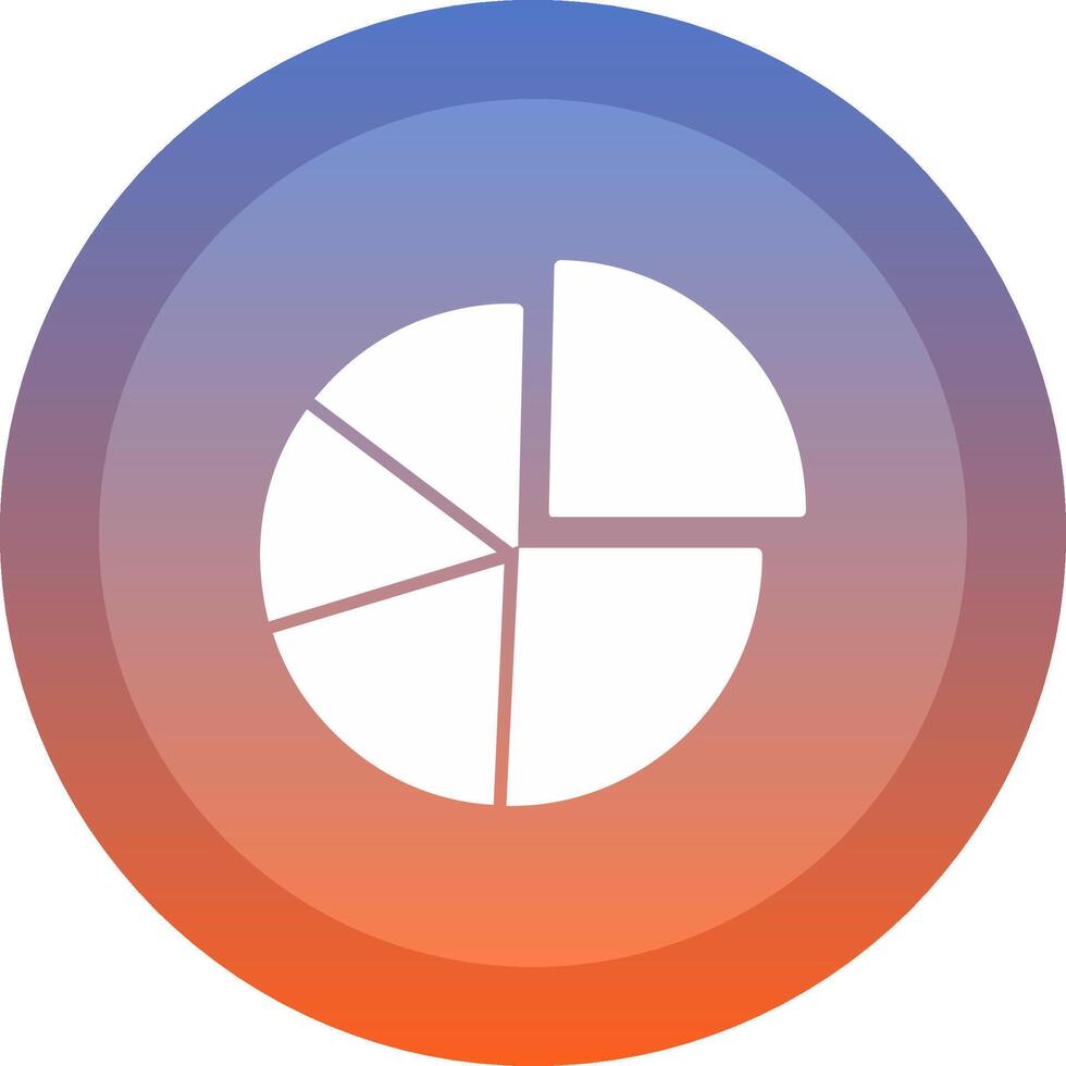 Pie Chart Icon Symbol Art Sign vector