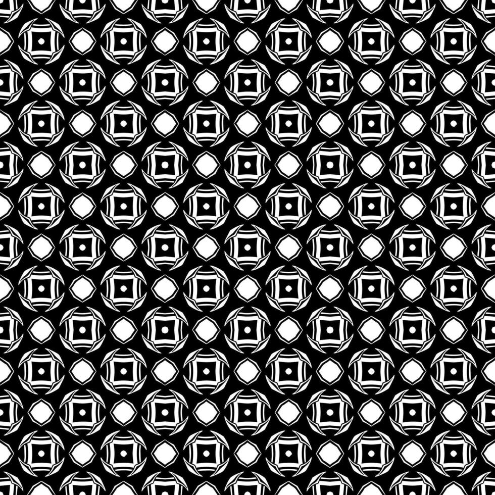 Monochromatic mosaic design with infinite repetition patterns vector