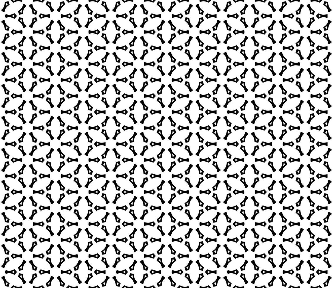 Black and white seamless arrangement with sophisticated ornamental details, combining grayscale motifs and intricate mosaic pattern vector