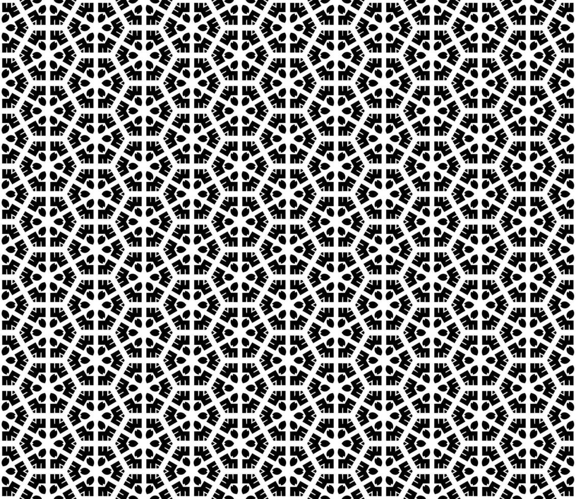 Grayscale pattern featuring continuous abstract forms, blending seamless vector