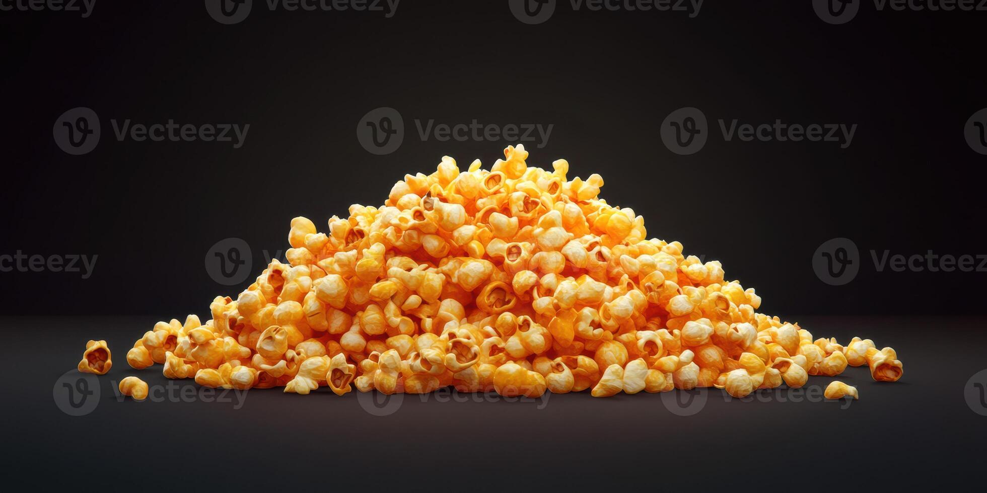 Popcorn mountains create a tempting snack display perfect for movie nights or events with friends in a cozy setting photo