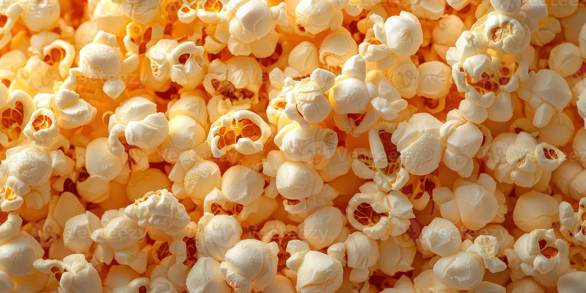 Showcase of fluffy popcorn kernels stacked together in a vibrant display perfect for movie nights or snacking occasions photo