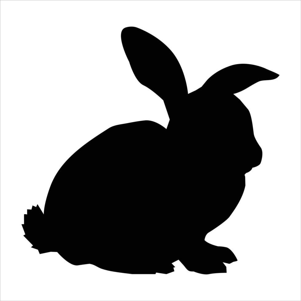 rabbit silhouette Illustration vector