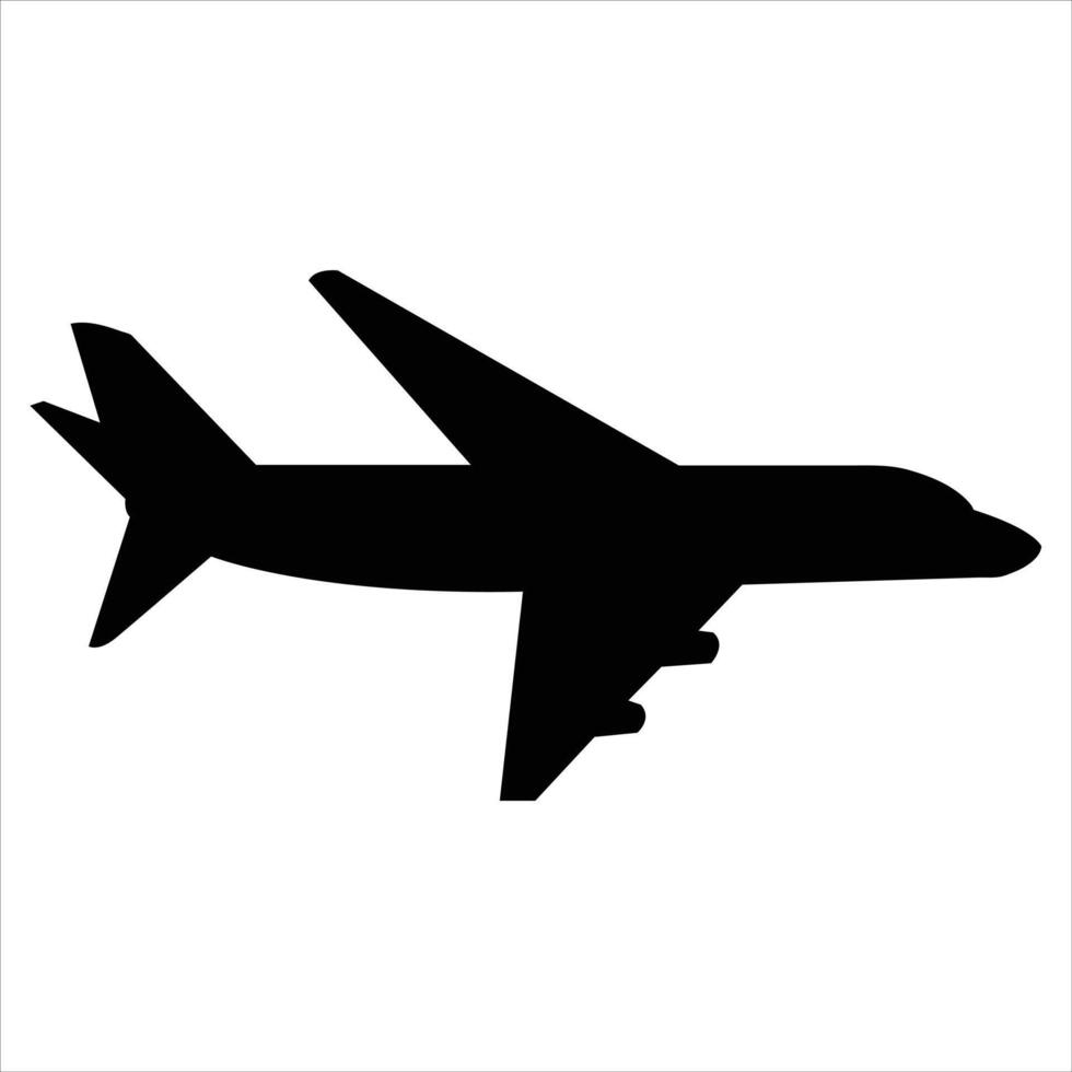 Airplane silhouette Illustration vector