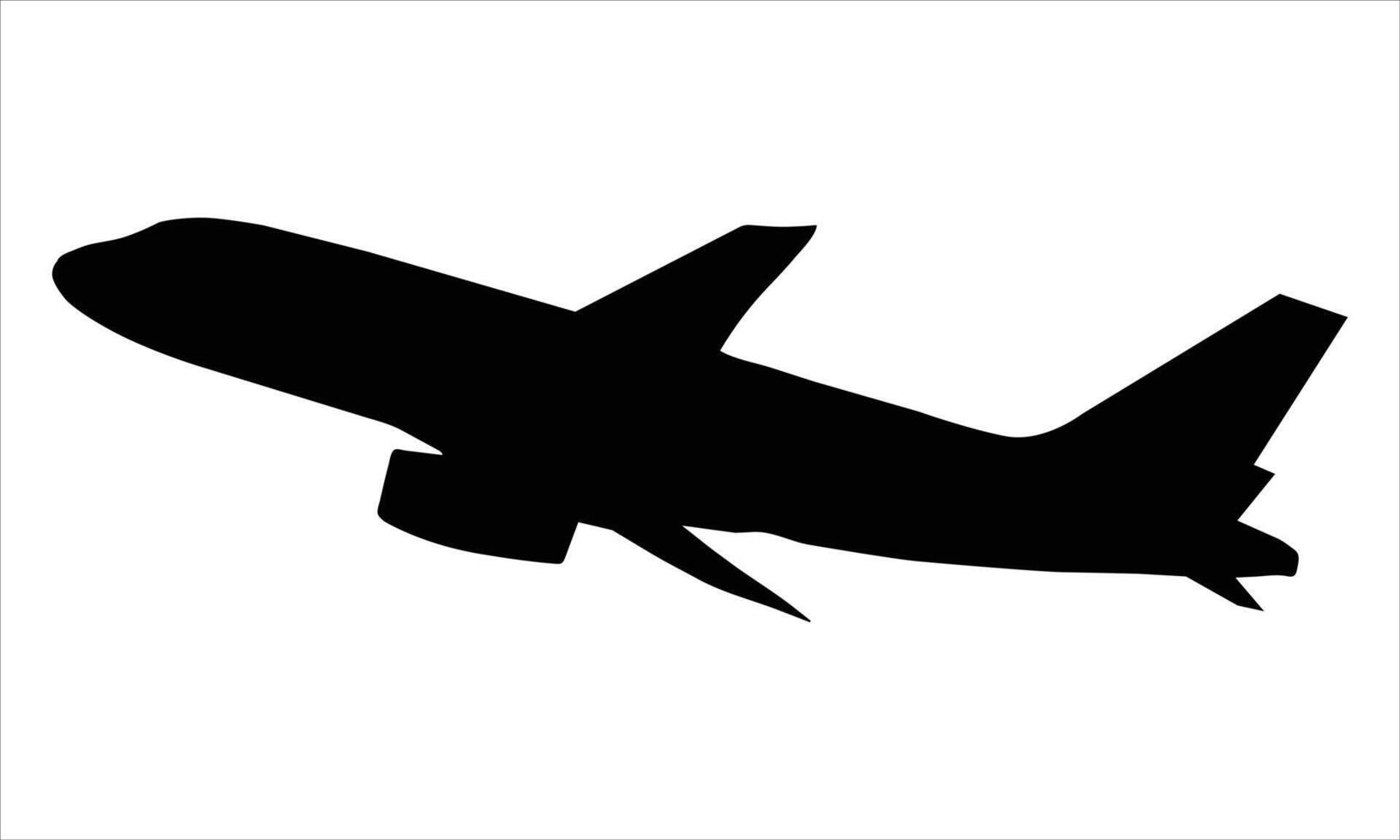 plane silhouette icon Illustration on a white background vector