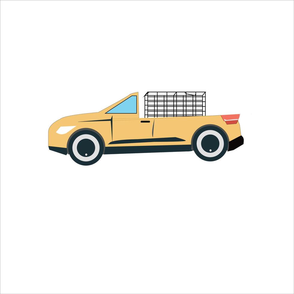 Pickup Illustration on a white background vector