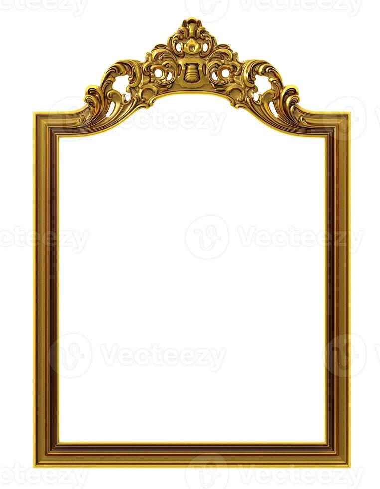 Texture of golden classic arched frame 3 photo